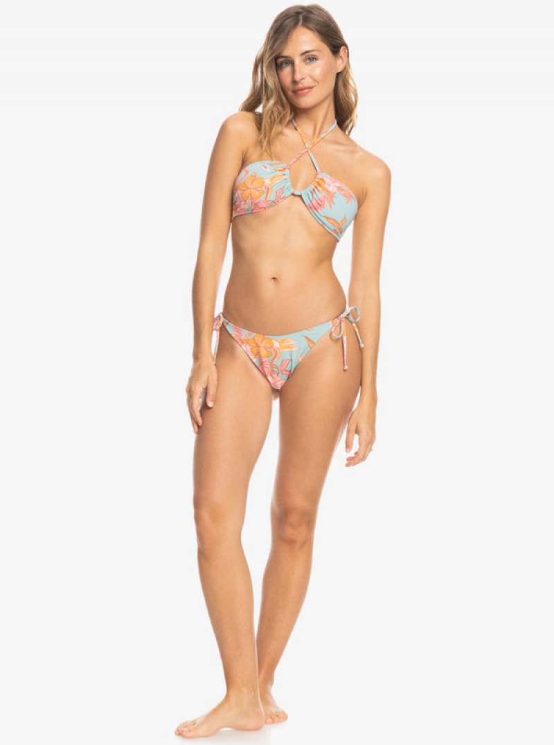 Roxy Printed Beach Classics Triangle Bikini Tops | XKDL-13956