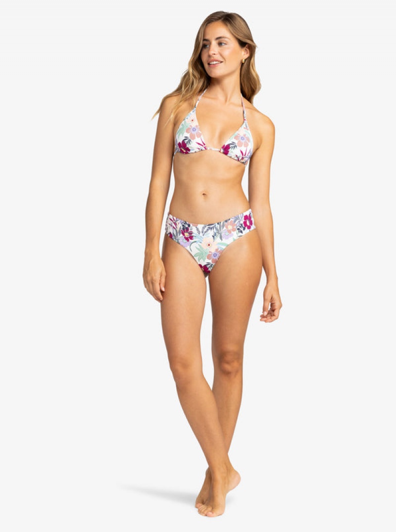 Roxy Printed Beach Classics V-Shape Cheeky Bikini Bottoms | XULN-70612