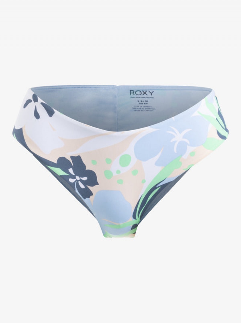 Roxy Printed Beach Classics V-Shape Cheeky Bikini Bottoms | VODF-84312