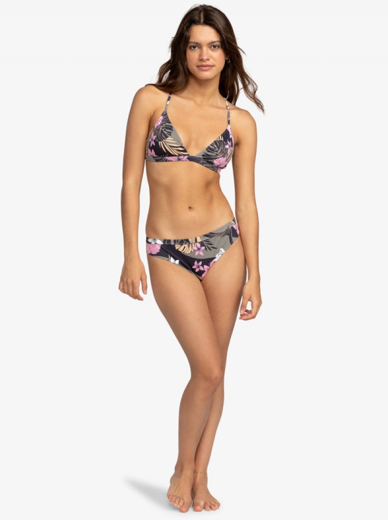 Roxy Pro The Cut Back Fixed Triangle Bikini Tops | OTGE-85632