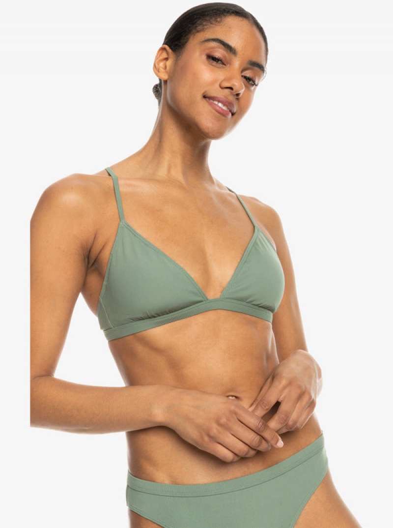 Roxy Pro The Cut Back Triangle Bikini Tops | NQWJ-51698