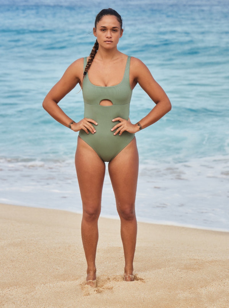 Roxy Pro The Double Line One-Piece Swimsuits | GJSO-36109