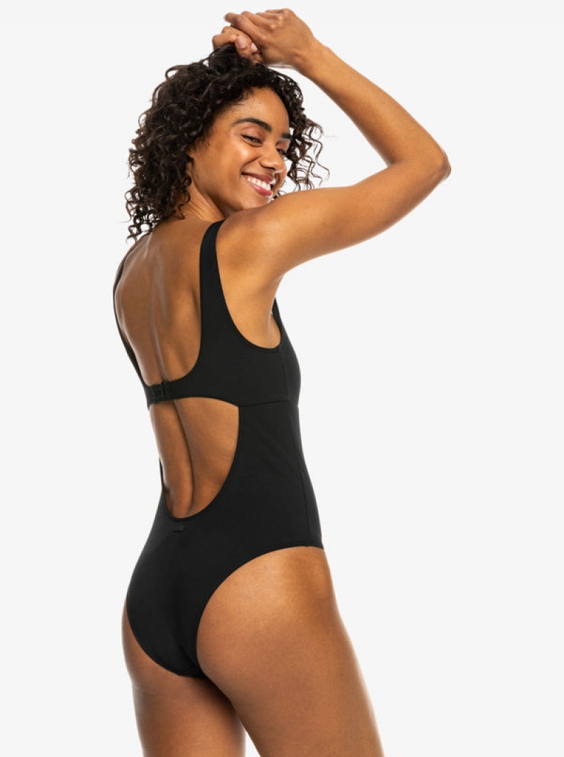 Roxy Pro The Double Line One-Piece Swimsuits | OAYQ-84693