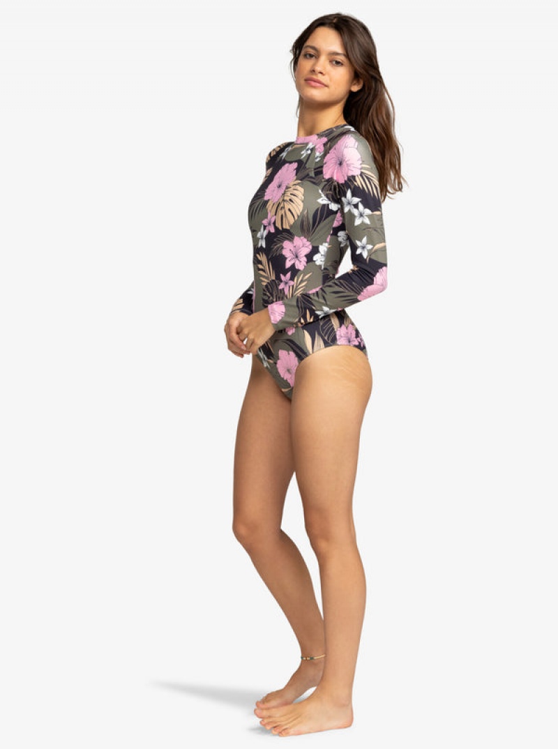 Roxy Pro The Overhead Long-Sleeve Swimsuits | PFUS-91064