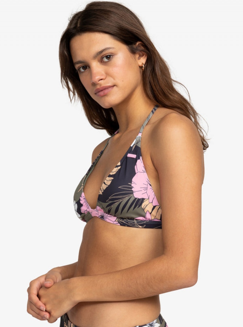 Roxy Pro The True Air Tiki Triangle Bikini Tops | ARPV-93081