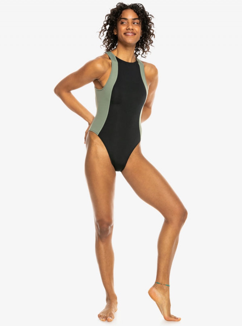 Roxy Pro Wave One-Piece Swimsuits | DBCF-28907