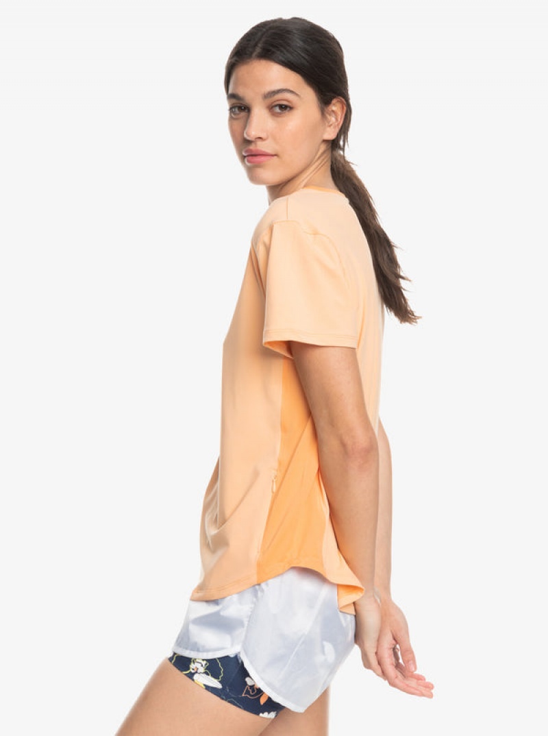 Roxy Pure Pursuit Mesh Tee Knit T Shirts | 32954OPMT