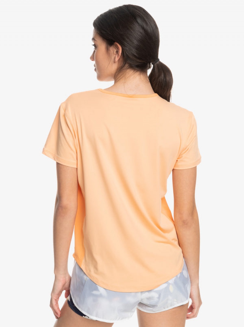 Roxy Pure Pursuit Mesh Tee Knit T Shirts | 32954OPMT