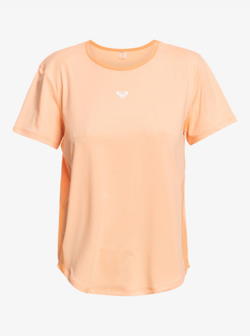 Roxy Pure Pursuit Mesh Tee Knit T Shirts | 32954OPMT