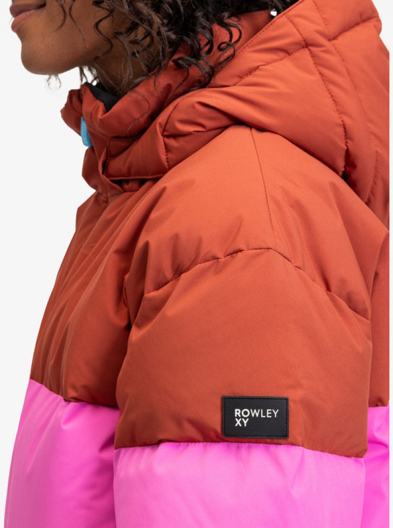 Roxy ROWLEY Block Puffer Technical Snowboard Jackets | NSCQ-91386