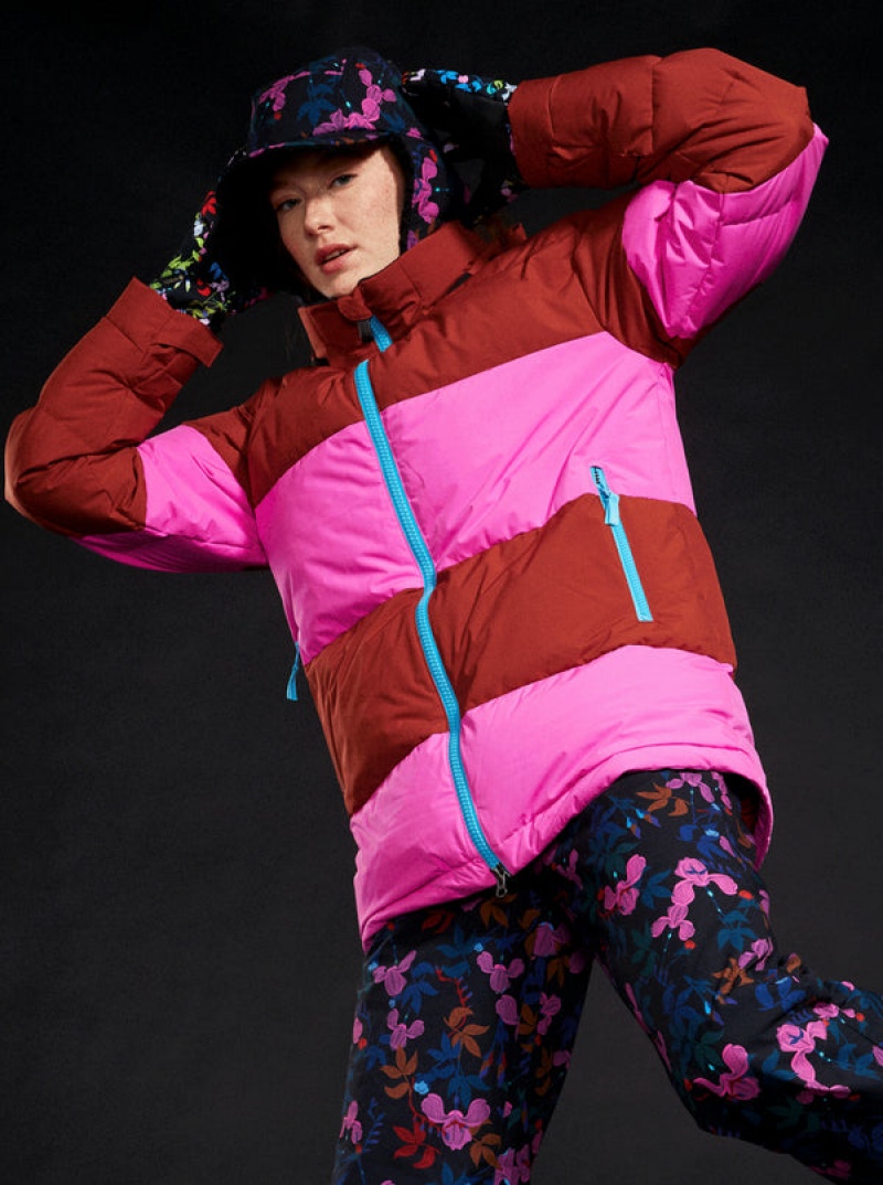 Roxy ROWLEY Block Puffer Technical Snowboard Jackets | NSCQ-91386