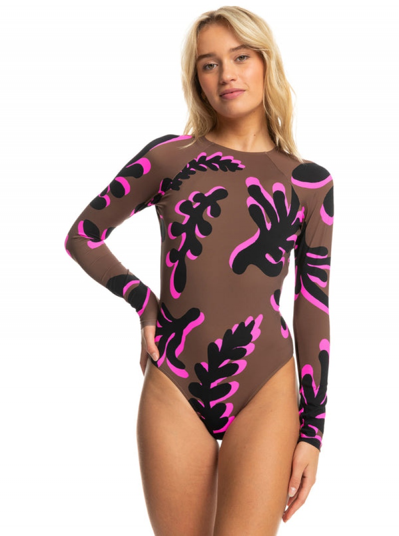 Roxy ROWLEY Long Sleeve One-Piece Swimsuits | SJZL-94817