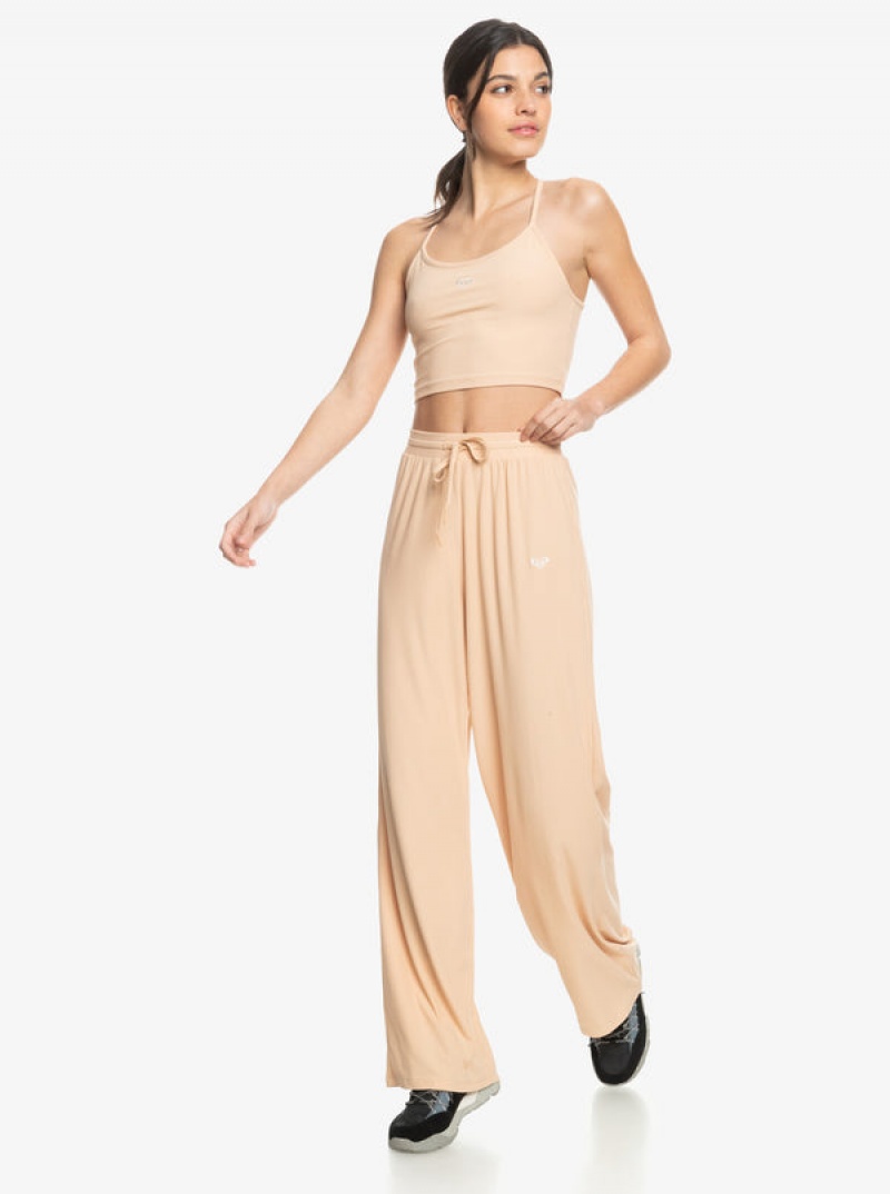 Roxy Rise & Vibe Rib Wide Leg Loungewear | RBEH-21059