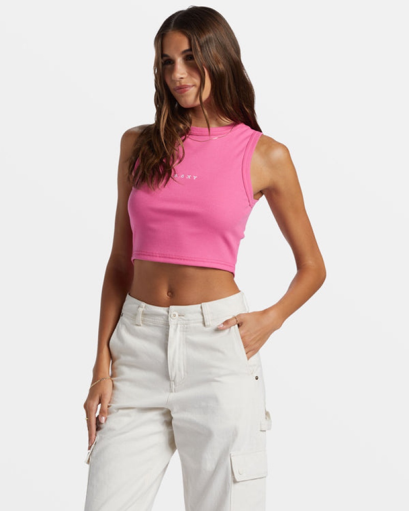 Roxy Roxify Fitted Ribbed Tanks | 17260KQRB