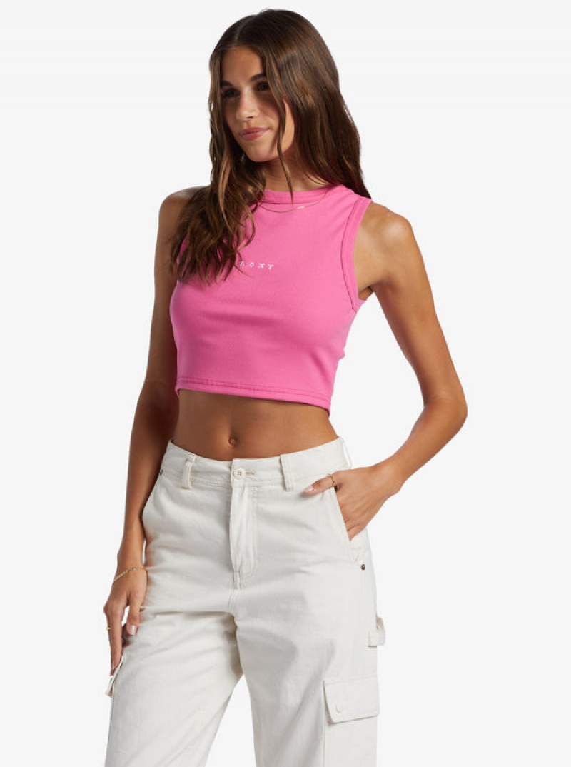 Roxy Roxify Fitted Ribbed Tanks | 17260KQRB