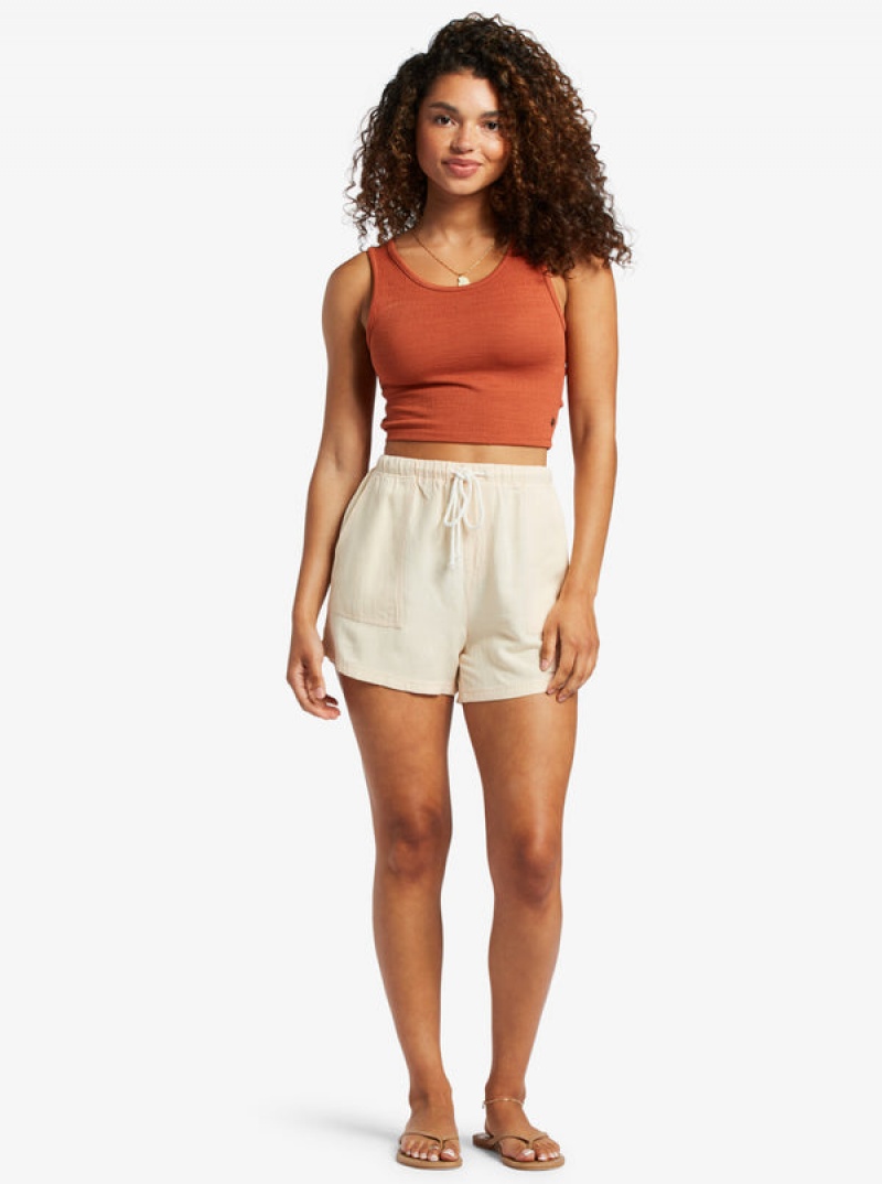 Roxy Sand And Sea Elastic Waist Shorts | VIUE-41739