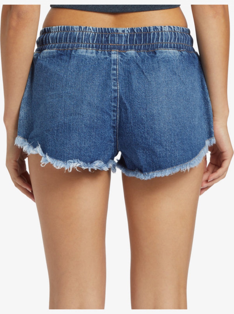 Roxy Scenic Route Denim Denim Shorts | KPUE-79152