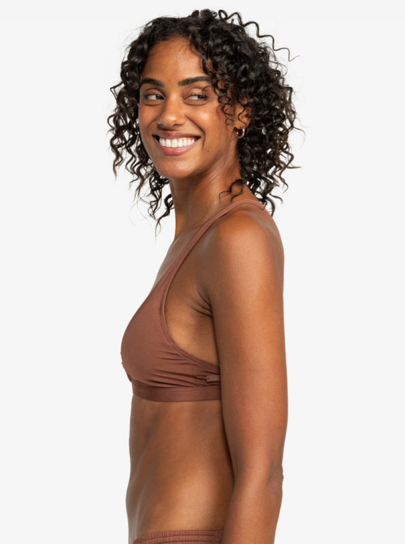 Roxy Silky Island Elongated Bra Bikini Tops | AVQG-76052