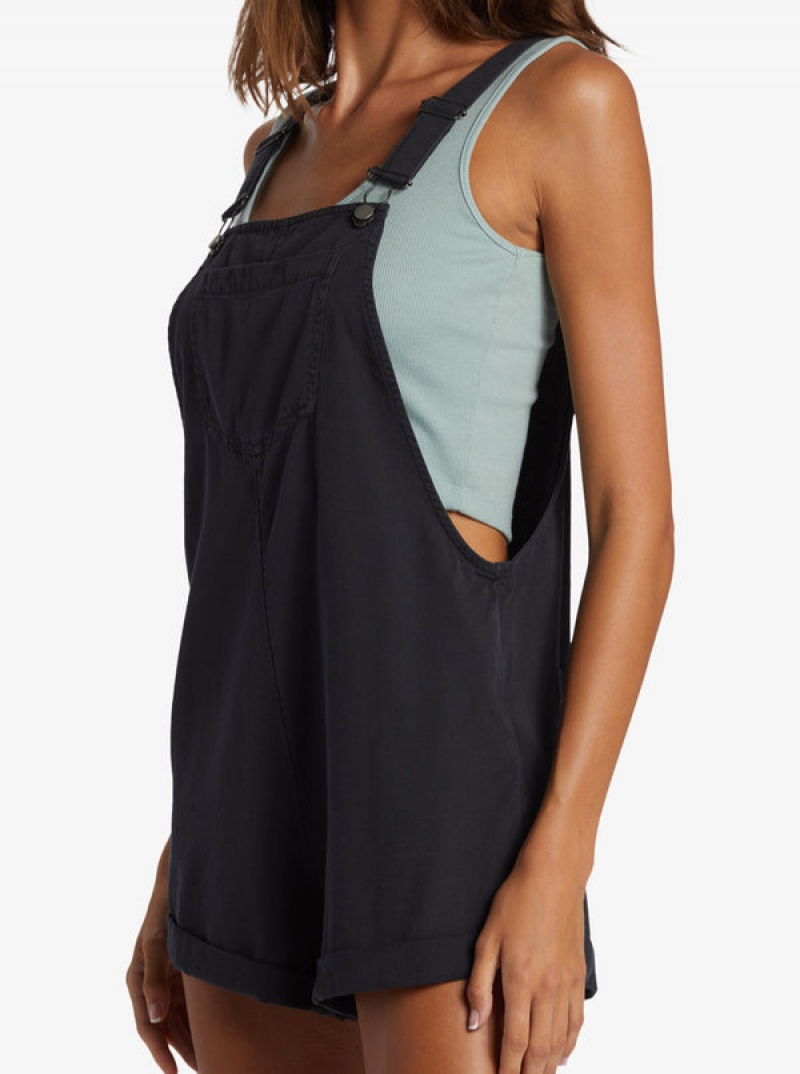 Roxy Silver Sky Set Short Overalls Jumpsuits | 71869OLEB