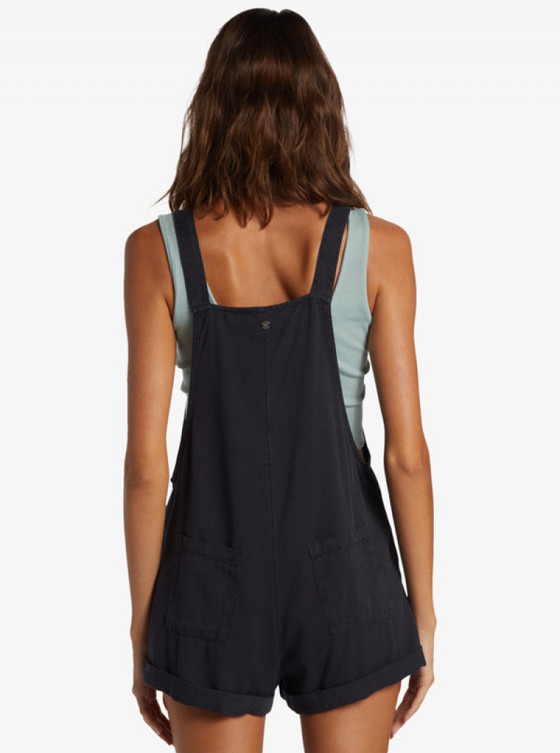 Roxy Silver Sky Set Short Overalls Jumpsuits | 71869OLEB