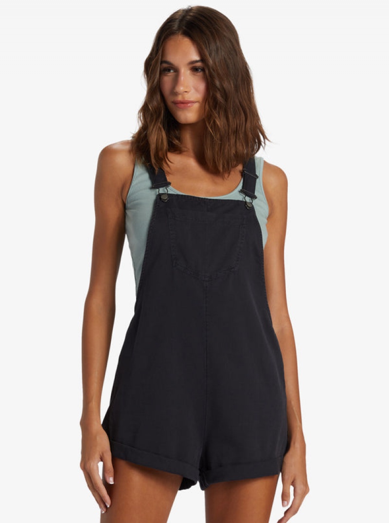 Roxy Silver Sky Set Short Overalls Jumpsuits | 71869OLEB