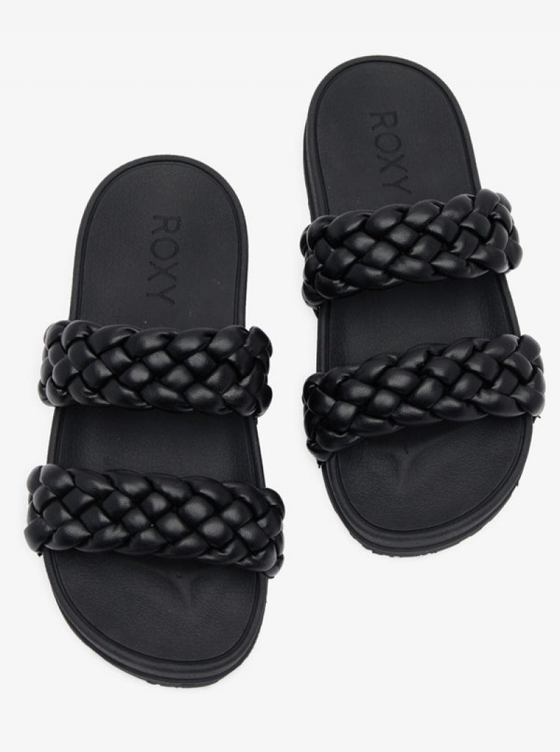 Roxy Slippy Braided Water-Friendly Sandals | VWZK-95470