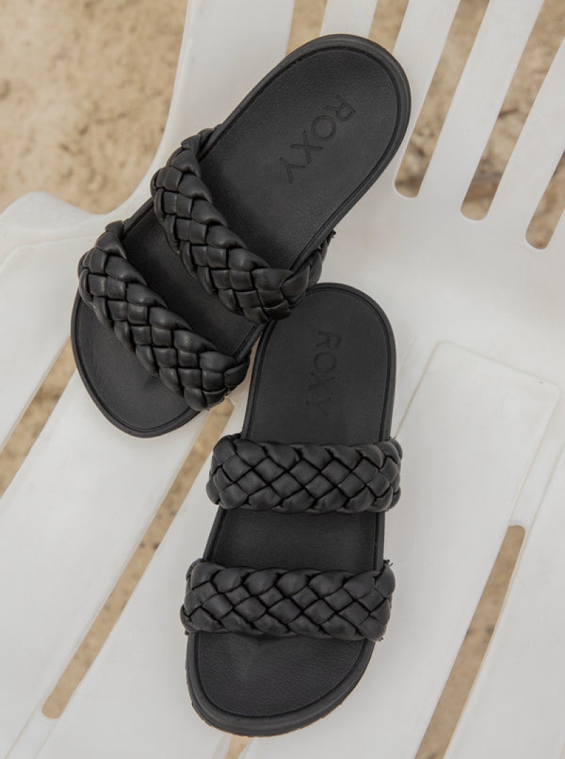 Roxy Slippy Braided Water-Friendly Sandals | VWZK-95470