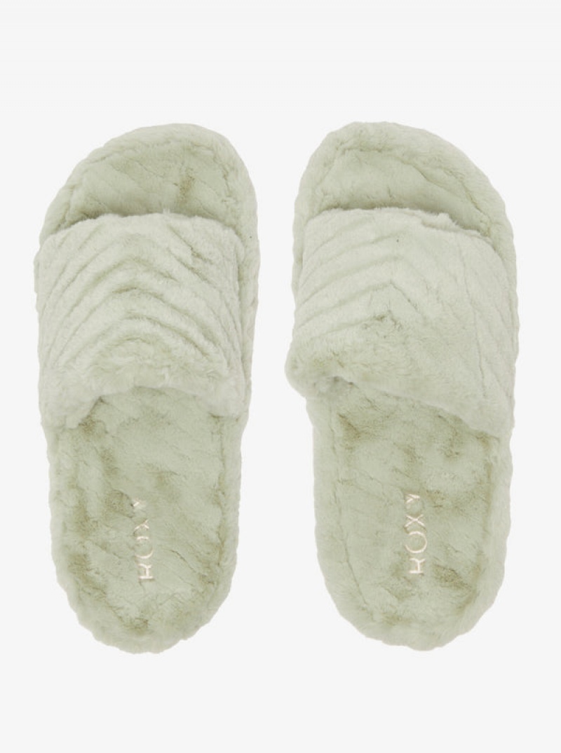 Roxy Slippy Faux Fur Sandals | LJZK-79538