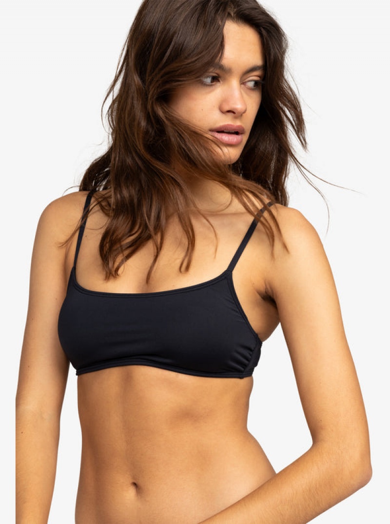 Roxy Solid Beach Classics Bralette Bikini Tops | XASC-73691