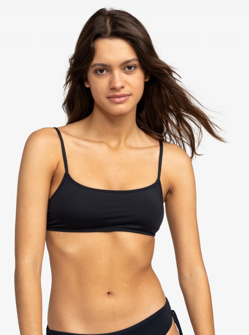 Roxy Solid Beach Classics Bralette Bikini Tops | XASC-73691