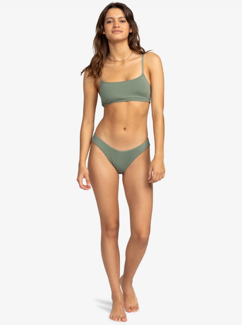 Roxy Solid Beach Classics Bralette Bikini Tops | PLSF-62579