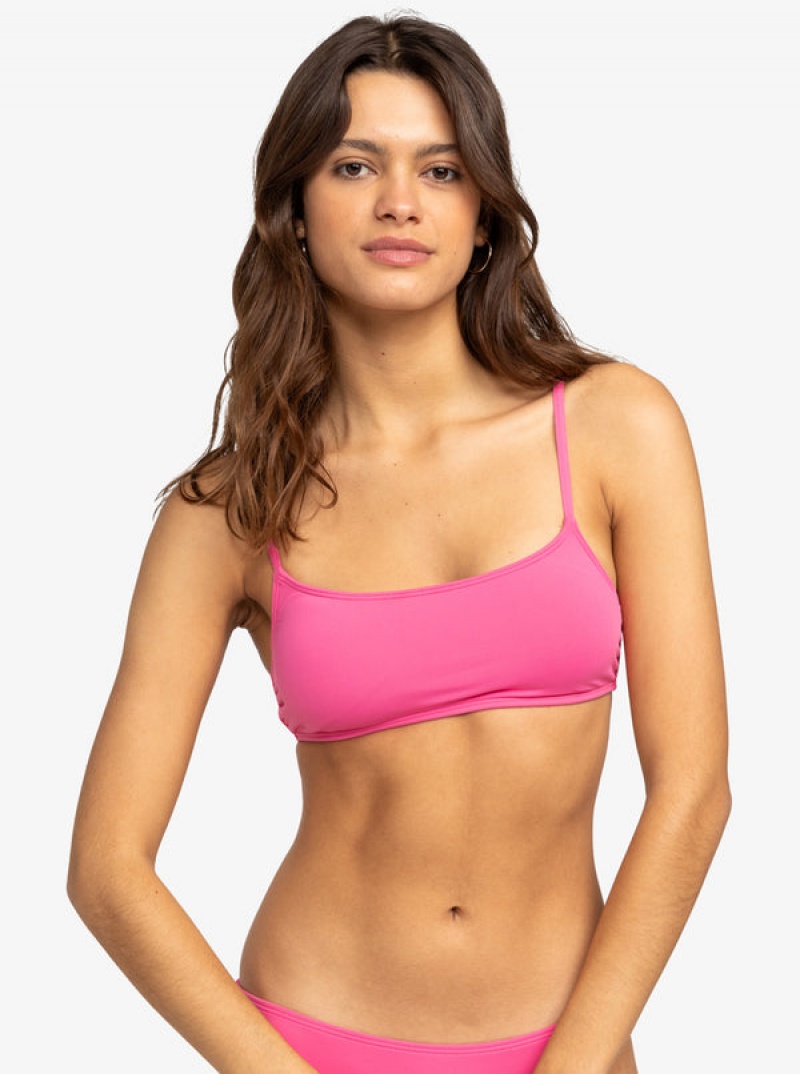 Roxy Solid Beach Classics Bralette Bikini Tops | MSOA-26807