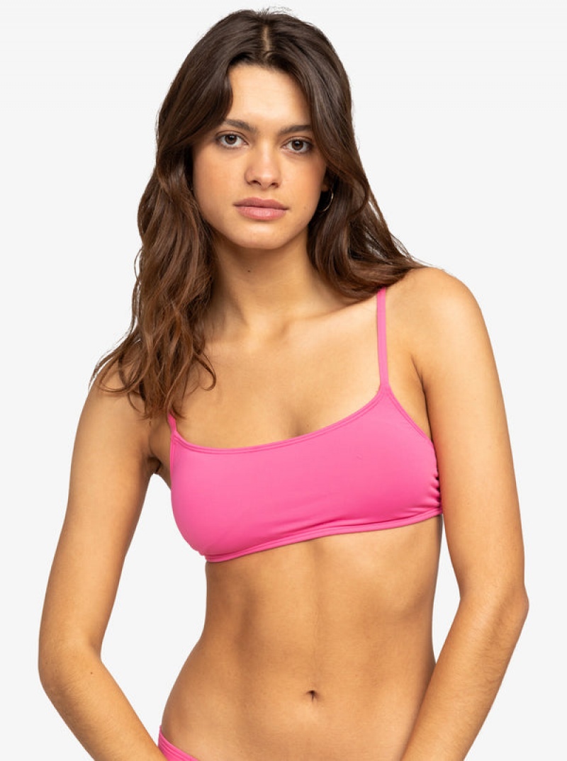 Roxy Solid Beach Classics Bralette Bikini Tops | MSOA-26807