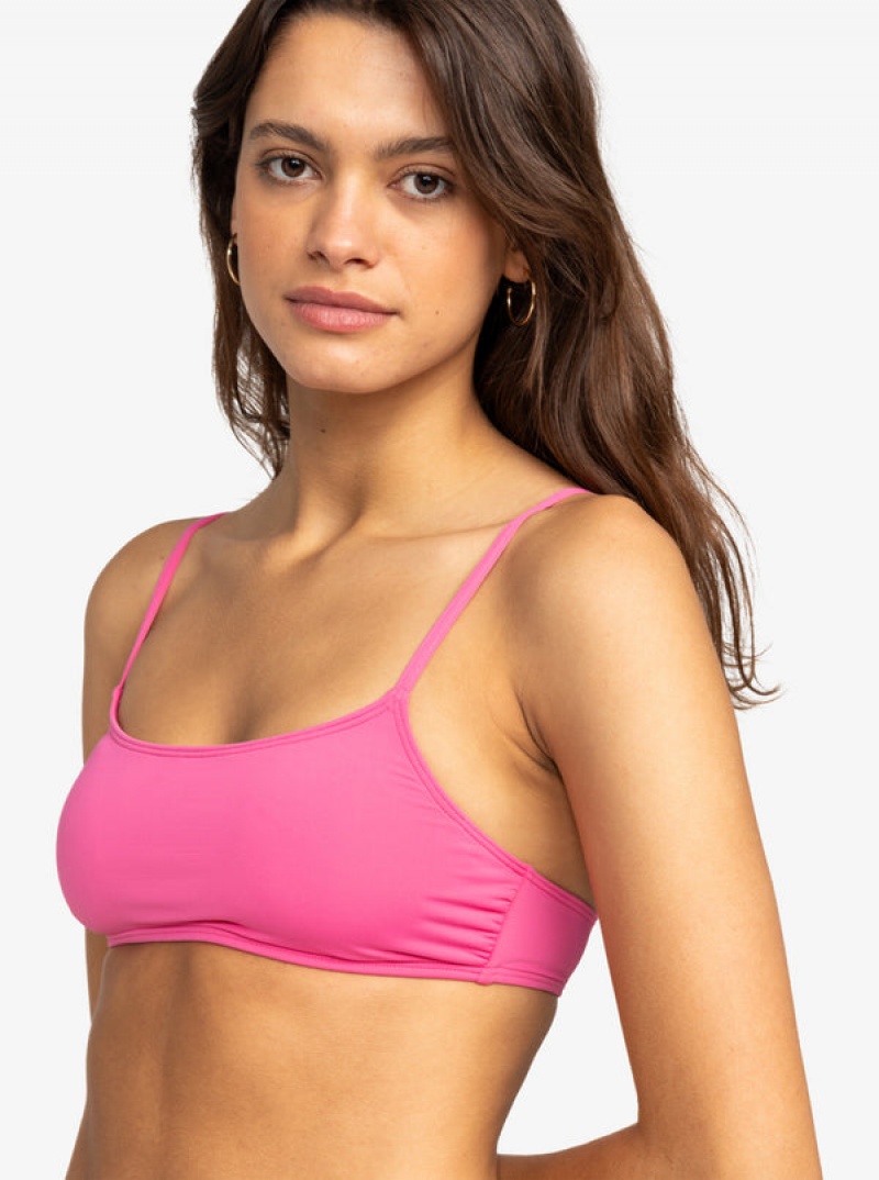 Roxy Solid Beach Classics Bralette Bikini Tops | MSOA-26807