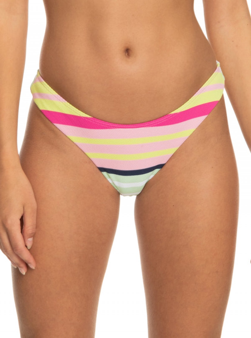 Roxy Stripe Soul Cheeky Bikini Bottoms | IPWG-28157