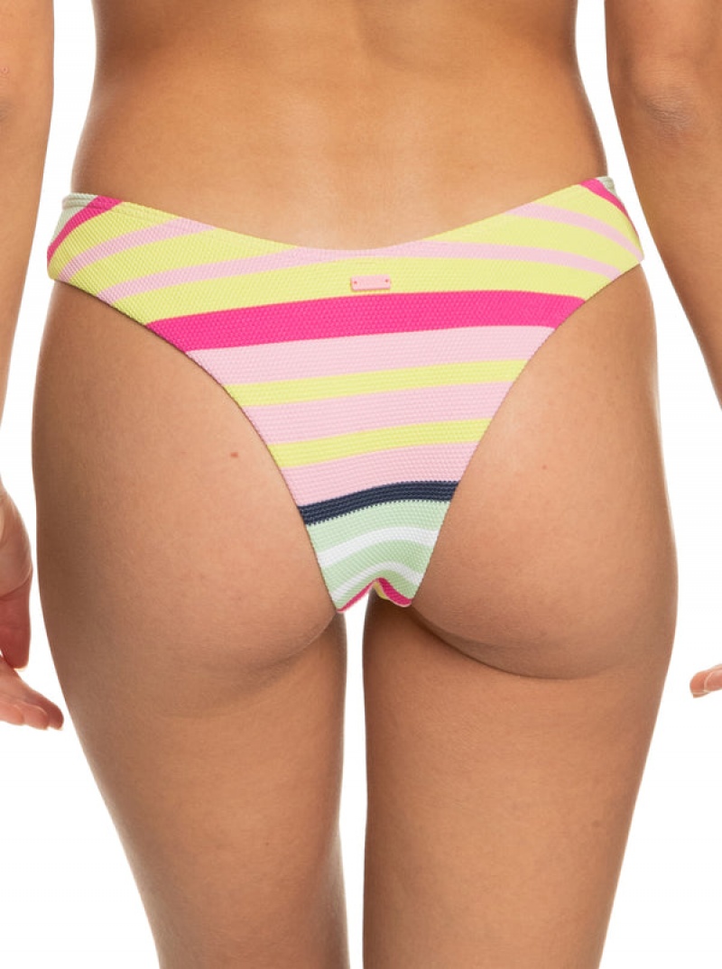 Roxy Stripe Soul Cheeky Bikini Bottoms | IPWG-28157