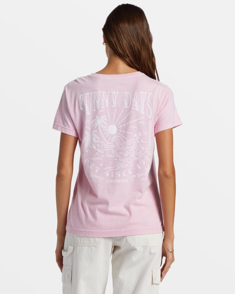 Roxy Sunny Days Boyfriend T Shirts | 18904IQDL