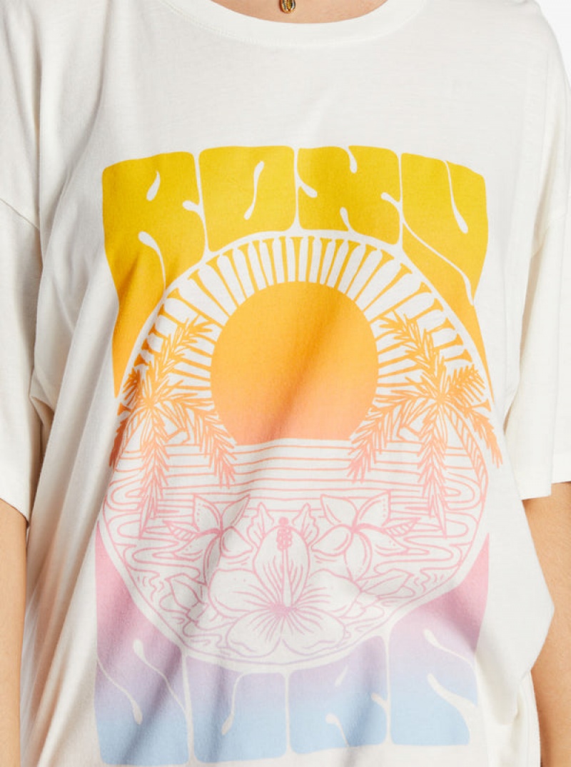 Roxy Sunrise Tropics T Shirts | 92701ICOL