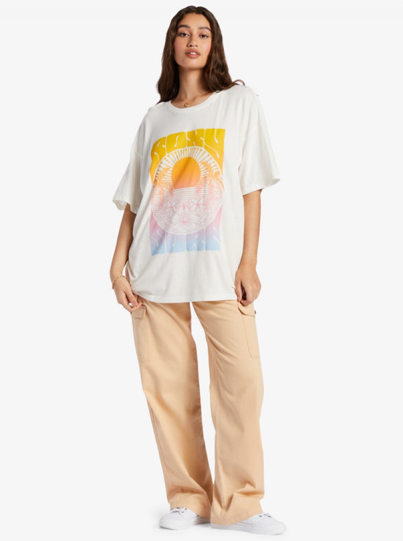 Roxy Sunrise Tropics T Shirts | 92701ICOL