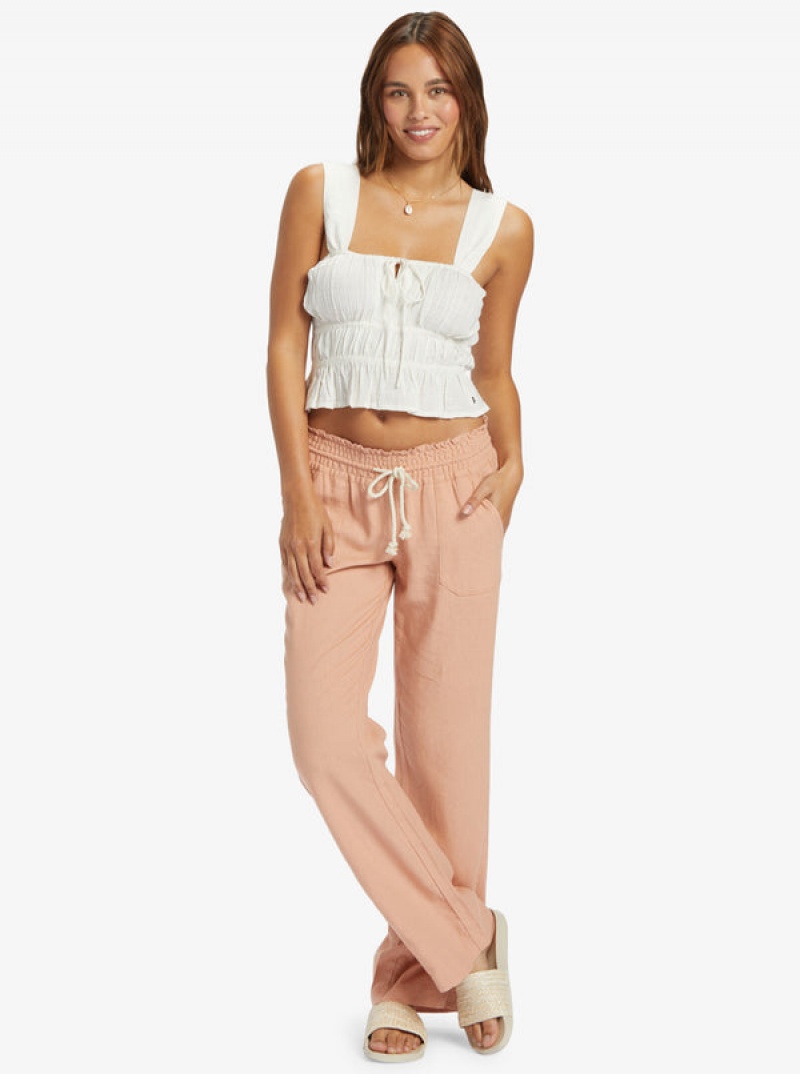 Roxy Sunset Mist Ruched Tops | 25103MAOB