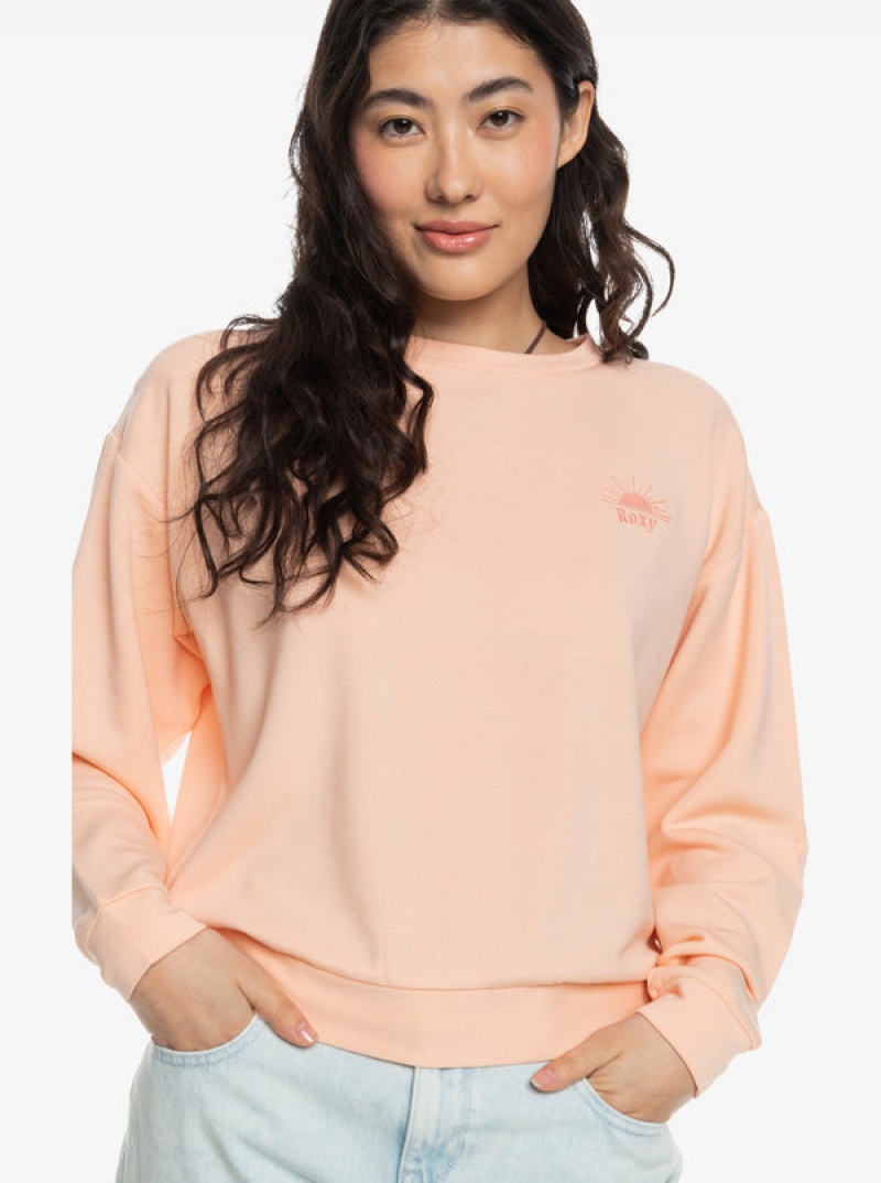 Roxy Surfing By Moonlight B Crew Neck Hoodie | YWAQ-27309