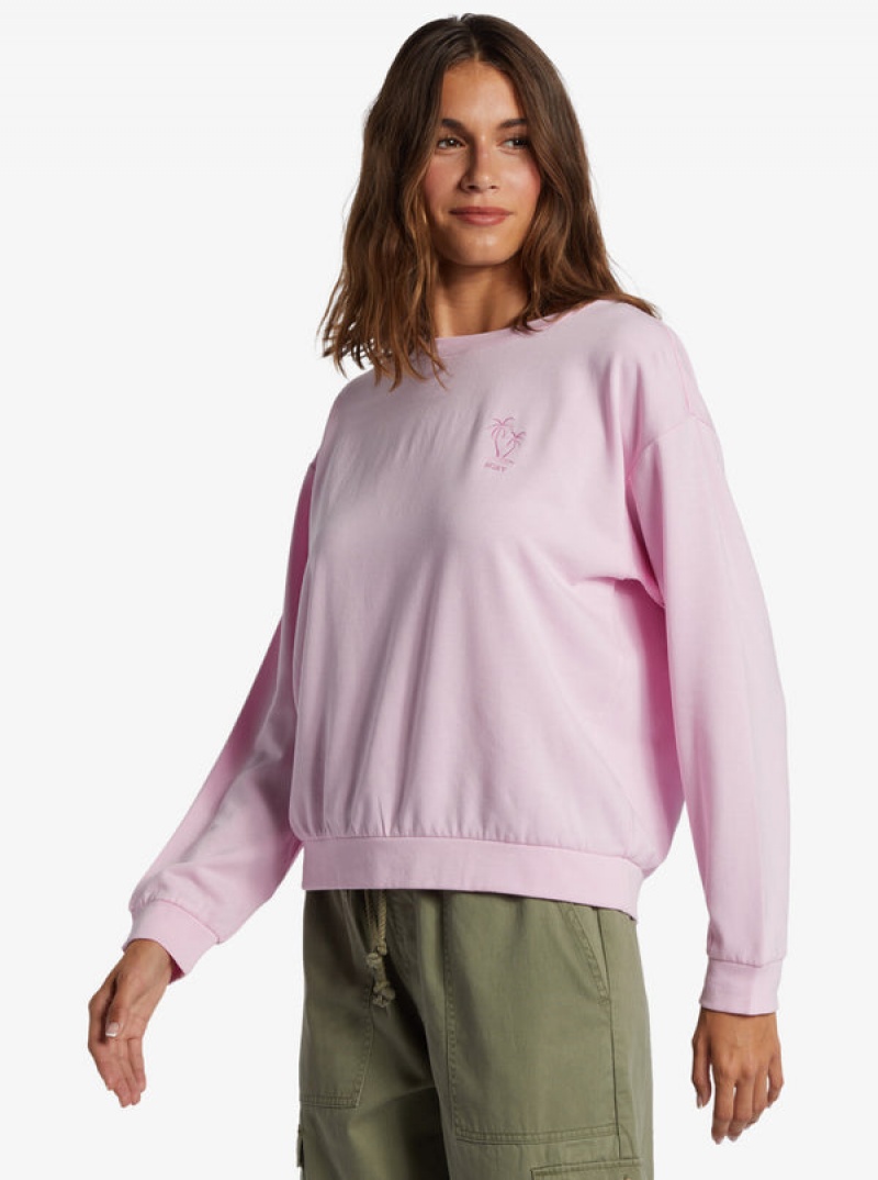 Roxy Surfing By Moonlight Crew Neck Hoodie | XPWT-16739