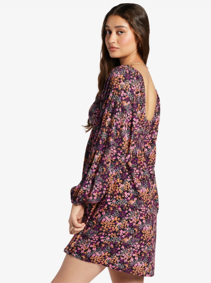 Roxy Sweetest Shores Puff Sleeve Dress | 23610EFXN