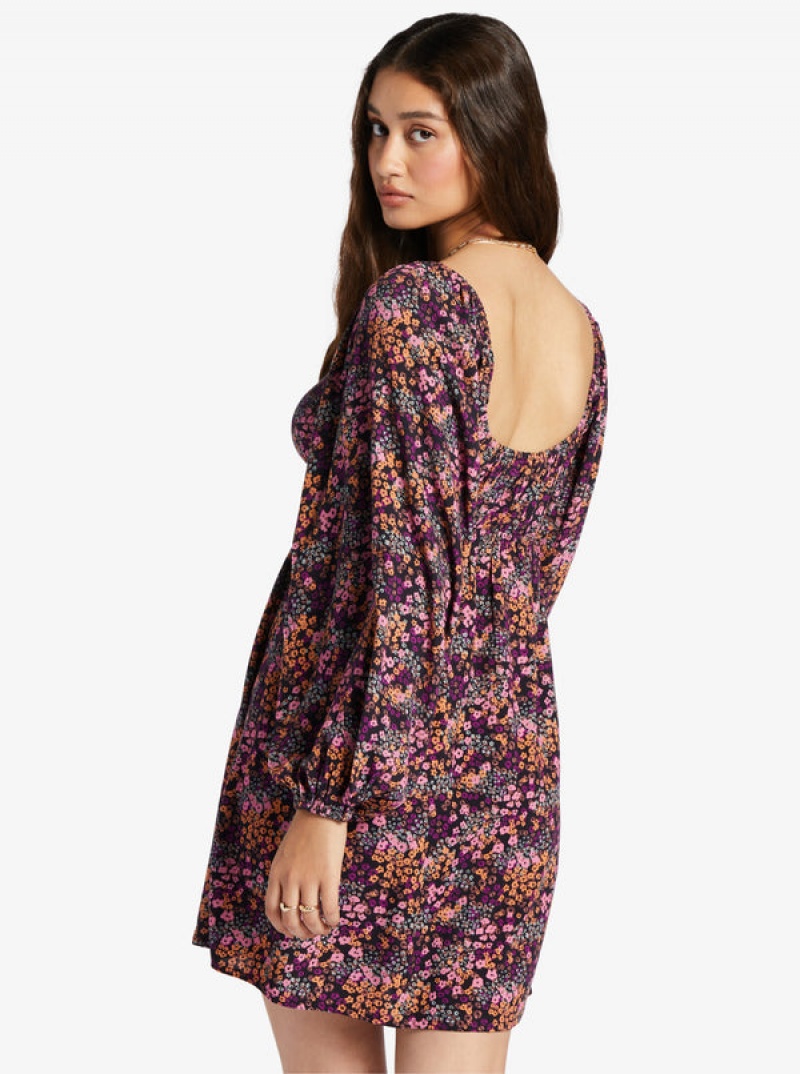 Roxy Sweetest Shores Puff Sleeve Dress | 23610EFXN