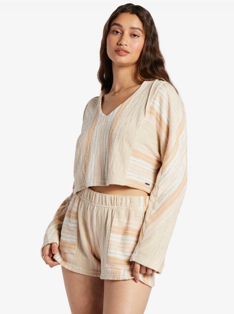 Roxy Todos Santos Poncho Style Hoodie | BFVP-25816