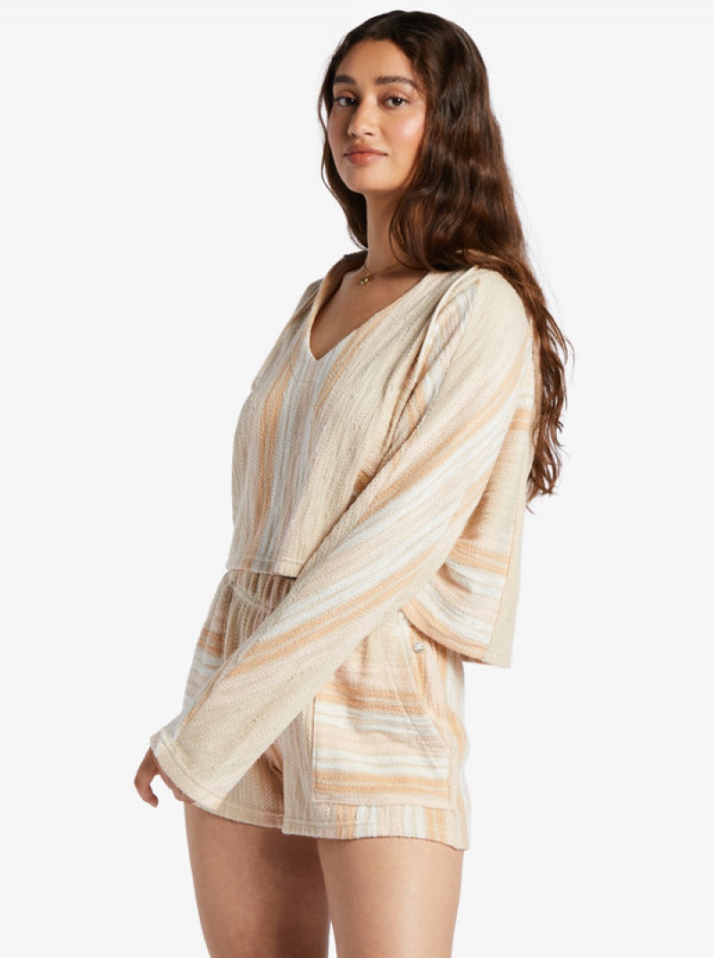 Roxy Todos Santos Poncho Style Hoodie | BFVP-25816