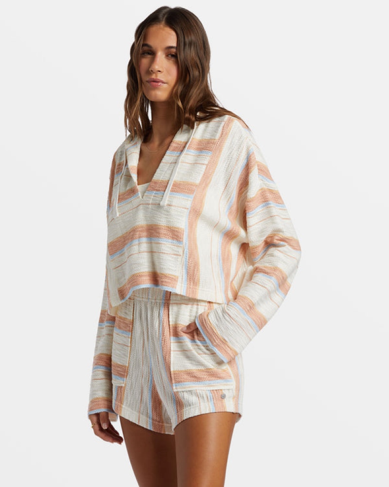 Roxy Todos Santos Poncho Style Hoodie | KYVL-04935