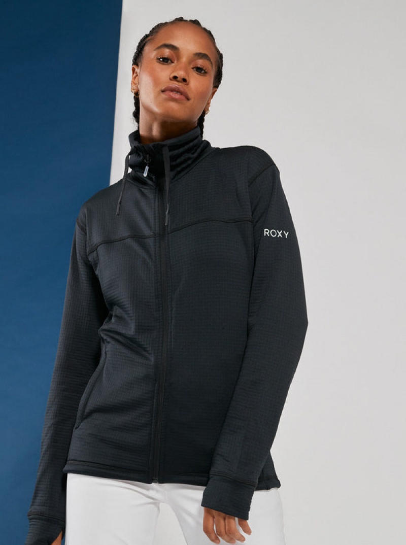 Roxy Vertere Technical Zip-Up Fleece Hoodie | RJQP-47386