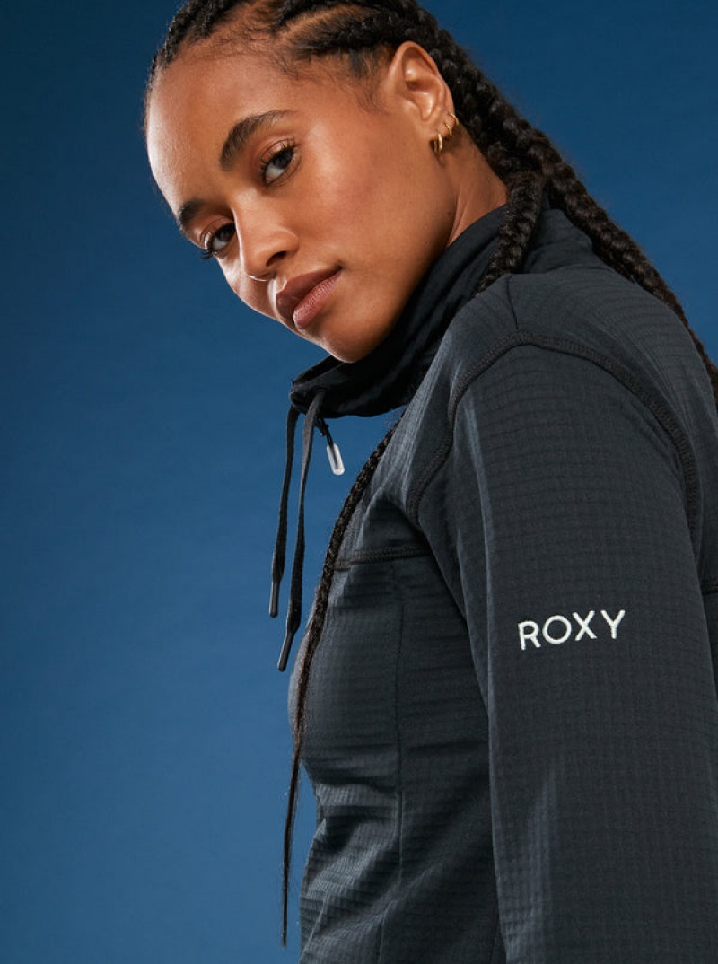 Roxy Vertere Technical Zip-Up Fleece Hoodie | RJQP-47386