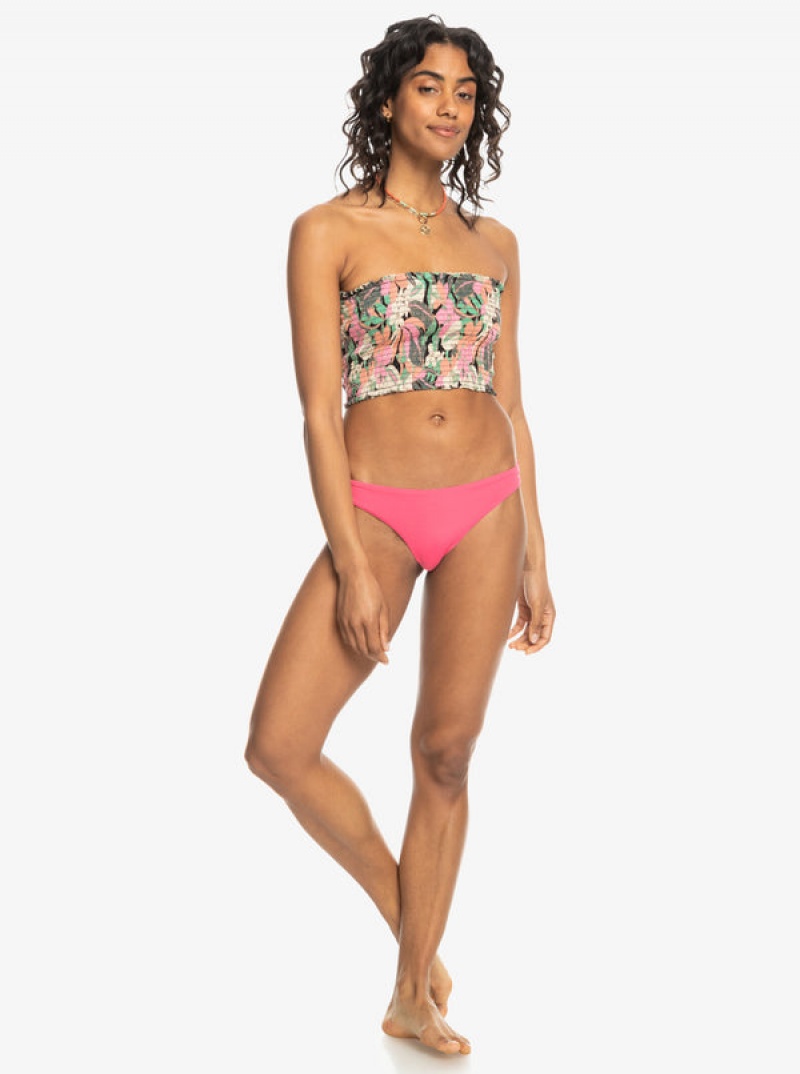 Roxy Warm Waters Ruched Bandeau Tops | 07691LKFB